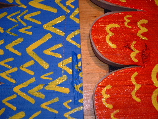 macD's golden arches attempt to flee disguised as Van Gogh birds